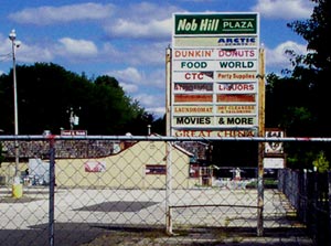 Nob hill sign